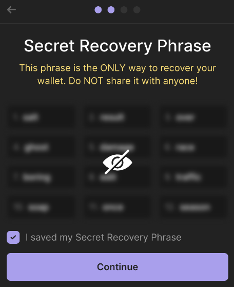 recovery phrase phantom